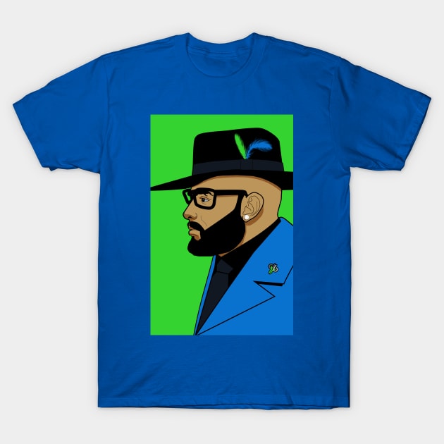 Beards and blazers-green T-Shirt by God Given apparel